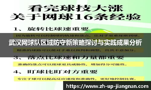 武汉网球队区域防守新策略探讨与实践成果分析